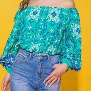 Flying Tomato off the shoulder, boho top!